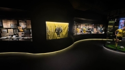 Η σημαία που κοσμεί το Μουσείο Ιστορίας της ΑΕΚ