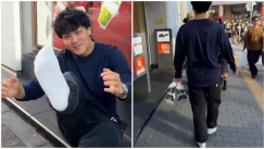 Influencer περπάτησε το Τόκιο με κάτασπρες κάλτσες για να δει αν είναι καθαροί οι δρόμοι (vid)