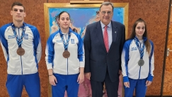  O Ισίδωρος Κούβελος υποδέχθηκε τους πρωταθλητές Ευρώπης Κ23 στην πυγμαχία