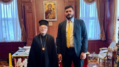 Ο Νίκος Παντερμαλής με τον Οικουμενικό Πατριάρχη Βαρθολομαίο