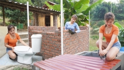 Γυναίκα φτιάχνει μόνη της σπίτι στη ζούγκλα του Βιετνάμ: 10 μήνες μετά ζει το όνειρό της (vid)