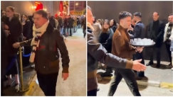 Οινόπνευμα φθηνό: Ο Μαζωνάκης κέρασε σφηνάκια όσους περίμεναν έξω από το νυχτερινό κέντρο που τραγουδάει (vid)