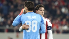 Ο Ρέτσος με τον Τζολάκη στο Ολυμπιακός - Λεβερκούζεν