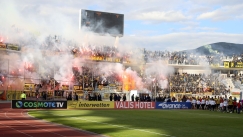 Οι οπαδοί της ΑΕΚ στον Βόλο