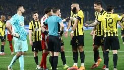 ΑΕΚ-Ολυμπιακός, οι διαμαρτυρίες στον Μάκελι