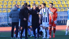 Οι παίκτες του Ηρακλή πανηγυρίζουν την άνοδο