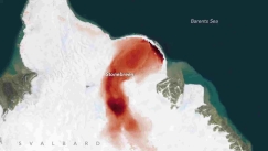 Επιστήμονες της NASA ανακάλυψαν μια «κόκκινη καρδιά» σε παγετώνα της Νορβηγίας