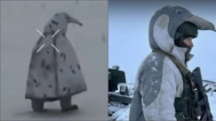 Ρώσοι στρατιώτες καμουφλάρονται στο χιόνι με στολές πιγκουίνων και γίνονται περίγελος (vid)