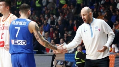 Ο Βασίλης Σπανούλης με τον Βασίλη Τολιόπουλο