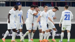 Η Εθνική Ελλάδος πανηγυρίζει την επίτευξη του γκολ