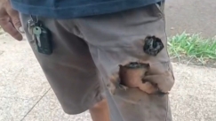 Του επιτέθηκαν άγρια σκυλιά και τον έσωσε το... κινητό του τηλέφωνο (vid)