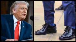 Τα παπούτσια που έκανε δώρο στους συνεργάτες του ο Τραμπ έγιναν viral: «Κολυμπούσαν» μέσα σε αυτά, αλλά φοβήθηκαν να μην τα φορέσουν (vid)