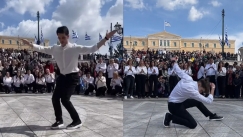 Μάγκας ο Μάνθος: Χόρεψε ζεϊμπέκικο στο Σύνταγμα και έγινε viral με 1 εκατ. προβολές