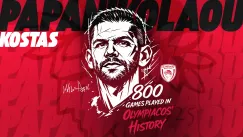 Ο Παπανικολάου έφτασε τα 800 παιχνίδια με τον Ολυμπιακό! 