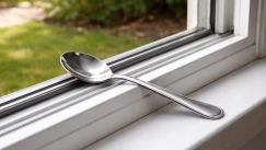Το κόλπο με το κουτάλι στο παράθυρο για την μείωση της υγρασίας
