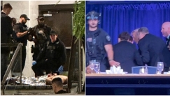 Η στιγμή της φυγάδευσης του Τραμπ: Ένοπλος επιχείρησε να εισβάλει σε δείπνο - Βίντεο από κάμερες ασφαλείας