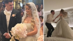 Όπως κάνουν όλα τα ζευγάρια: Ο Φειδίας χοροπηδούσε στο κρεβάτι με τη σύζυγό του μετά τον γάμο τους (vid)