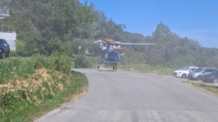 Βίντεο: Η στιγμή που ο Ηλιόπουλος φεύγει με το ελικόπτερο από την Κύμη για να πάει στη φιέστα της ΑΕΚ