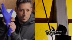 Ο Κυρανάκης έβαλε γάντια και έσβησε γκράφιτι στον ΗΣΑΠ: «Την αναρχία λίγο να σβήσουμε» (vid)
