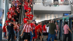 Ξεκίνησε η επιβίβαση των πρώτων φιλάθλων του Ολυμπιακού στο τρένο για T-Center