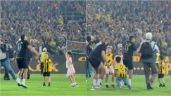 Πινέδα και Μουκουντί χόρευαν σε ρυθμούς «Forza ΑΕΚάρα» με τα παιδιά τους