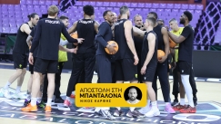 Το Gazzetta στην προπόνηση της ΑΕΚ πριν τον ημιτελικό με τη Μάλαγα