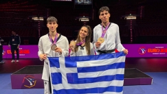 Τρία μετάλλια για την Ελλάδα στο Ευρωπαϊκό πρωτάθλημα Ταεκβοντό