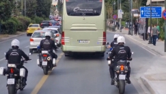 Με ισχυρή αστυνομική συνοδεία η αποστολή της Βαλένθια στο ΟΑΚΑ