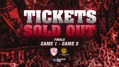 Δεν θα πέφτει «καρφίτσα» στο ΣΕΦ για το Game 1 & 3 των τελικών με τον Παναθηναϊκό