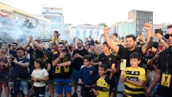 Κιτρινόμαυρη γιορτή και στο Αίγιο για το τρόπαιο της ΑΕΚ