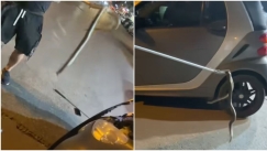 Τα έχασε οδηγός στη Θεσσαλονίκη: Έβγαλε φίδι ενός μέτρου από το καπό του αυτοκινήτου του (vid)