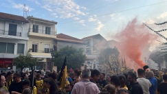 Κιτρινόμαυρη γιορτή και στη Ναύπακτο για το τρόπαιο της πρωταθλήτριας ΑΕΚ