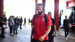 Η άφιξη του Ολυμπιακού στο ΣΕΦ για το Game 5 κόντρα στον Παναθηναϊκό