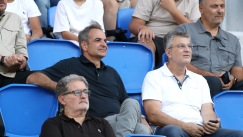 Ο Κυριάκος Μητσοτάκης στον αγώνα της Σάκκαρη στο Αthens Open