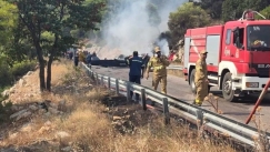 Το σημείο της συντριβής του ενός ελικοπτέρου στην Ψάθα: Άμορφη μάζα το BELL