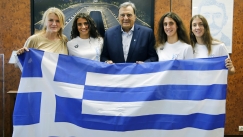 Ο Κούβελος υποδέχθηκε της αδερφές Αλεξανδρή: «Μας κάνατε υπερήφανους»