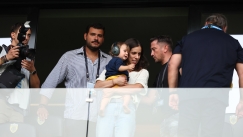 Η Κατερίνα Στεφανίδη στην Allwyn Arena για το ΑΕΚ - Ηρακλής