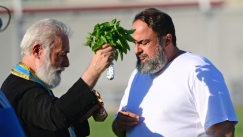 Με Μαρινάκη και Αλγκουαθίλ ο αγιασμός της ομάδας του Ολυμπιακού