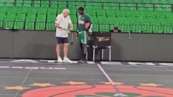 Με Ναν το shoot around του Παναθηναϊκού - Το τετ-α-τετ του Αμερικανού με τον Ομπράντοβιτς