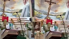 Η στιγμή που σταυρός πέφτει στο κεφάλι και σκοτώνει ιερέα: Τραγωδία σε λειτουργία στον Ισημερινό