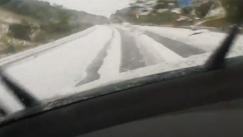 Άσπρισαν οι δρόμοι στην Χαλκιδική από την κακοκαιρία (vids)