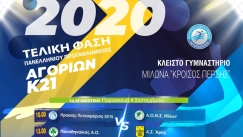 Η αφίσα της τελικής φάσης του πρωταθλήματος Κ21 αγοριών