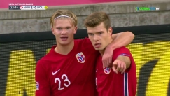 Νορβηγία – Ρουμανία: Το δίδυμο Όντεγκααρντ – Χάαλαντ κρύβει την μπάλα για το 1-0 (vid)