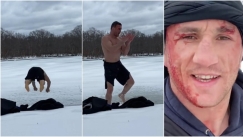 Μαχητής του UFC βούτηξε σε παγωμένη λίμνη και το άνοιξε το κεφάλι (vid)
