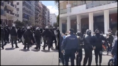 Επεισόδια μετά από μοτοπορεία στην Θεσσαλονίκη: Επιτέθηκαν σε κατάληψη (vid)