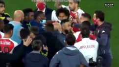 Απίστευτη σύρραξη και πέντε κόκκινες κάρτες στο Μονακό - Λύων (vid)