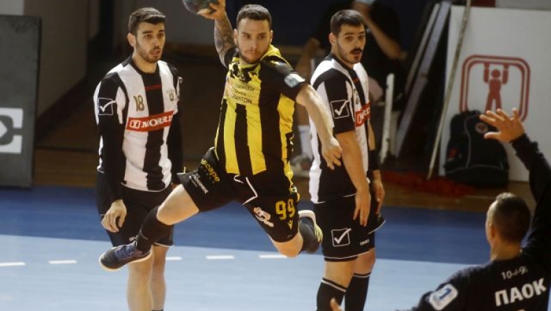 Αναβλήθηκε λόγω κρουσμάτων covid-19 ο 1ος τελικός ΑΕΚ - ΠΑΟΚ στη Handball Premier