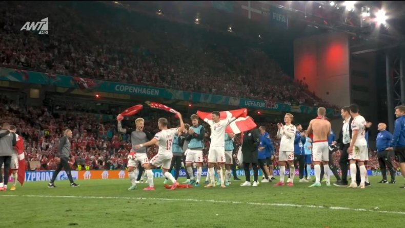Δανία - Euro 2020: Γιορτή με «όλε - όλε» στο Πάρκεν (vid)