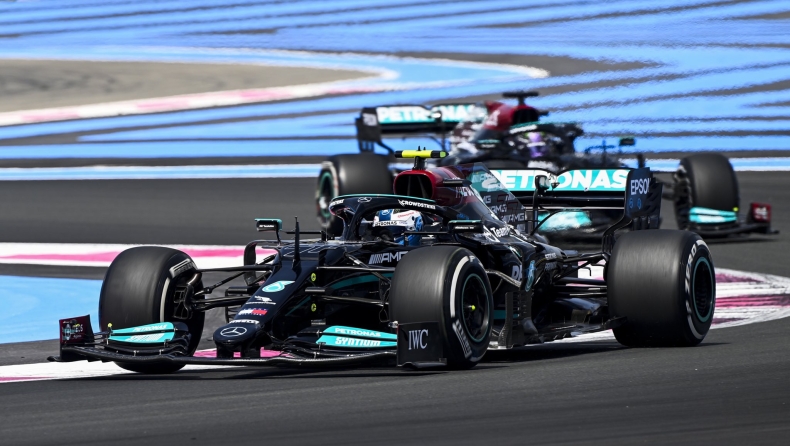 GP Γαλλίας FP1: Ταχύτερος ο Μπότας στο 1-2 της Mercedes
