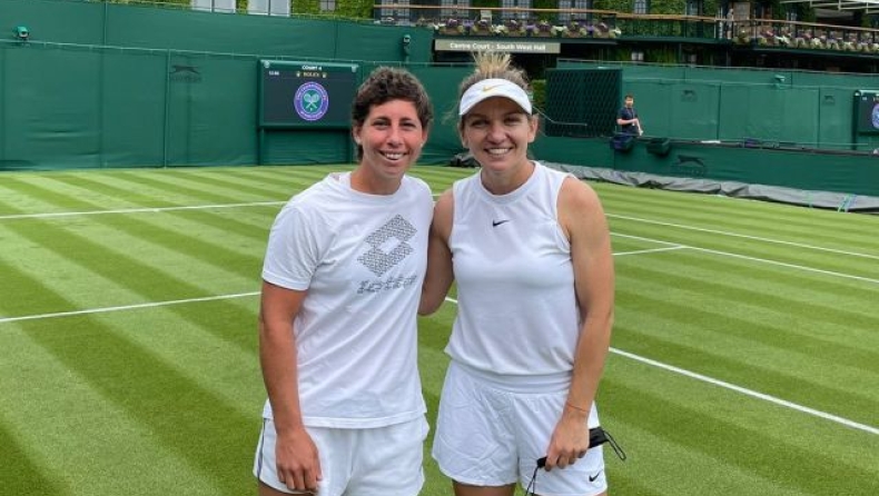 Προπονήθηκαν μαζί Ναβάρο και Χάλεπ στο Wimbledon (vid)